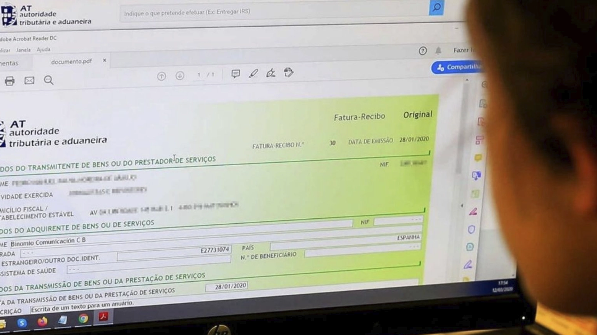 Emissão Rápida de Recibos Verdes